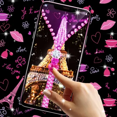 Paris zipper lock screen android App screenshot 0