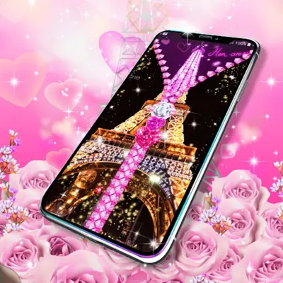 Paris zipper lock screen android App screenshot 3